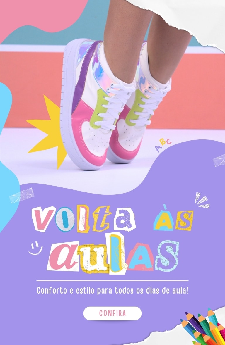 Banner principal volta às aulas menina fashion