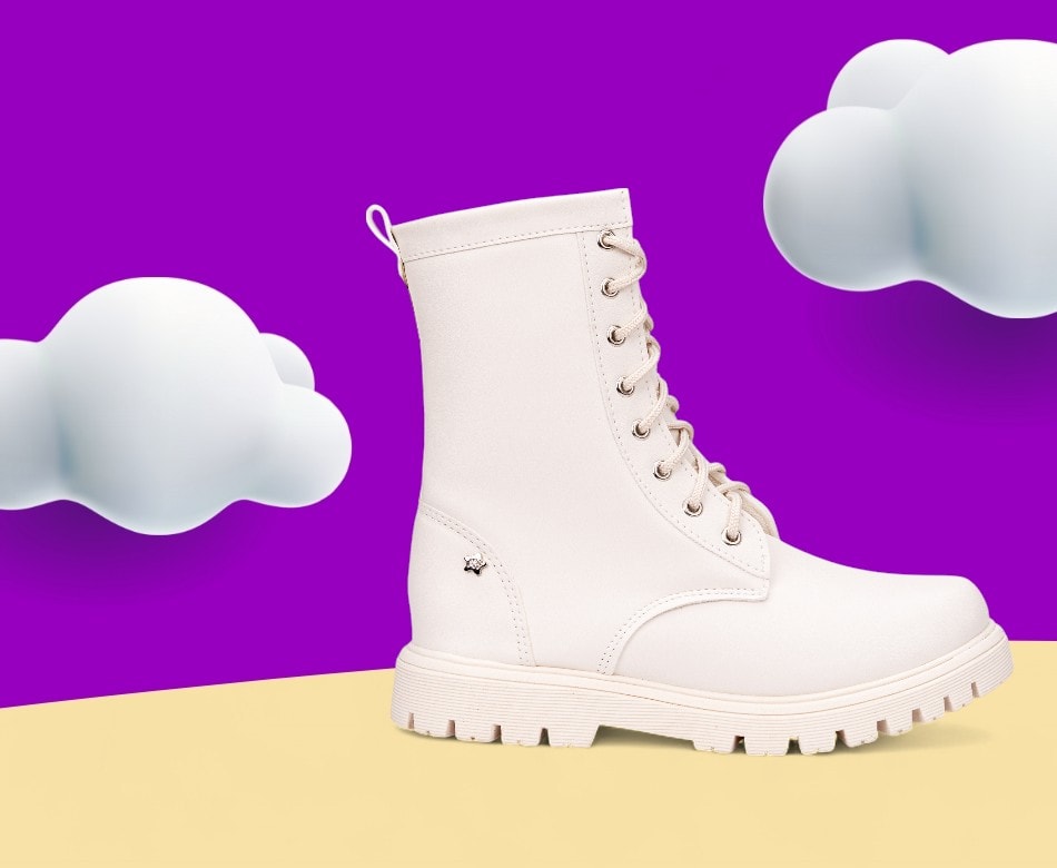 Coturno infantil cano alto Menina Fashion – conforto e estilo para as férias de inverno