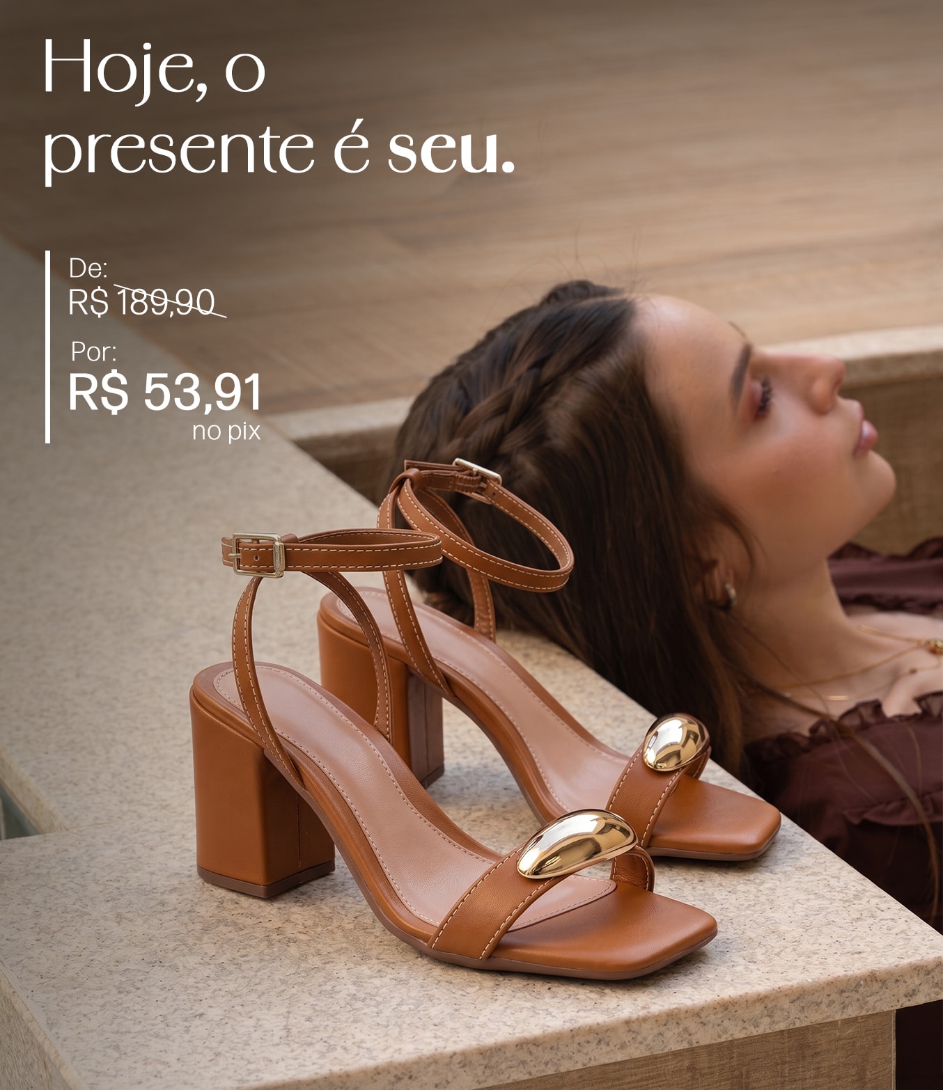 Dia das Mães Domidona: Sandália feminina com até 70% OFF no PIX