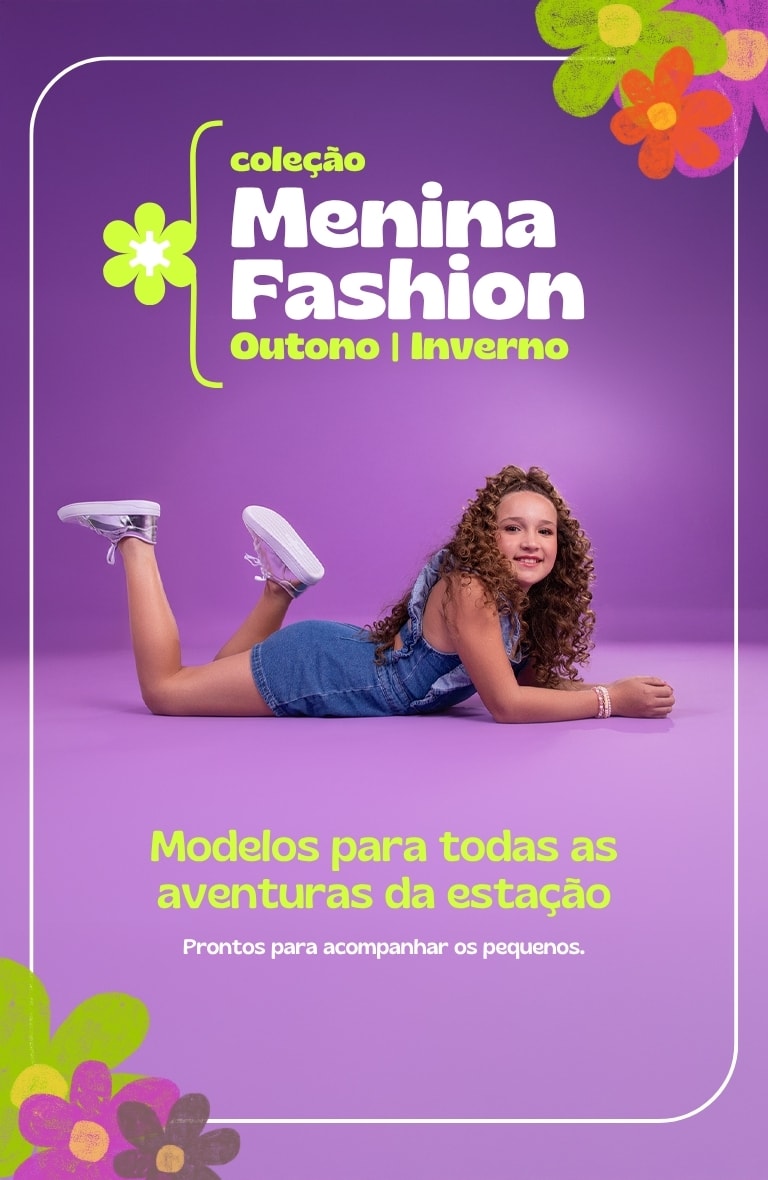 Banner inverno menina fashion