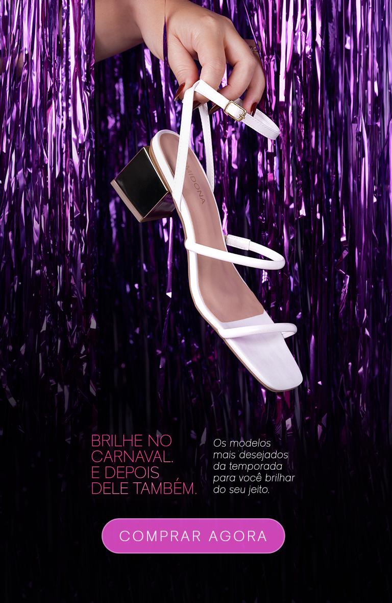 Sandália Branca Elegante para Carnaval | Domidona
