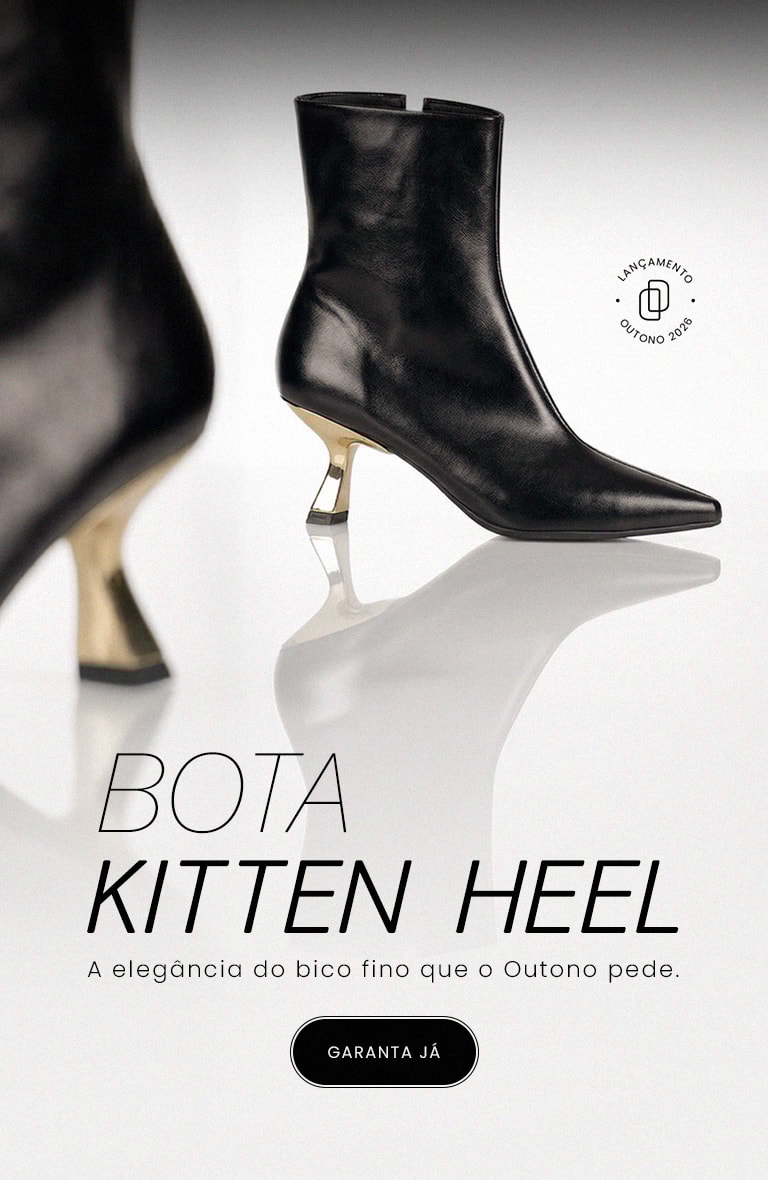 Bota Kitten Heel Preta | Elegância em Bico Fino para o Outono 2026