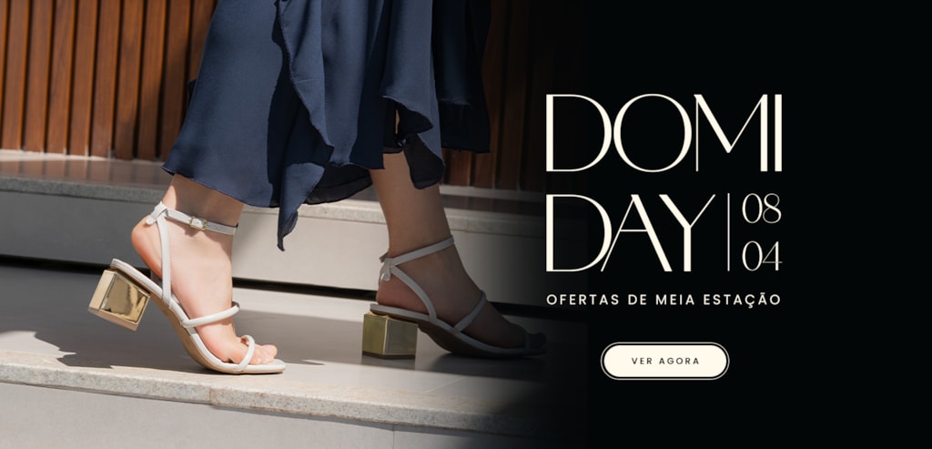 Domiday 08/04 | Ofertas de Meia Estação em Calçados Femininos