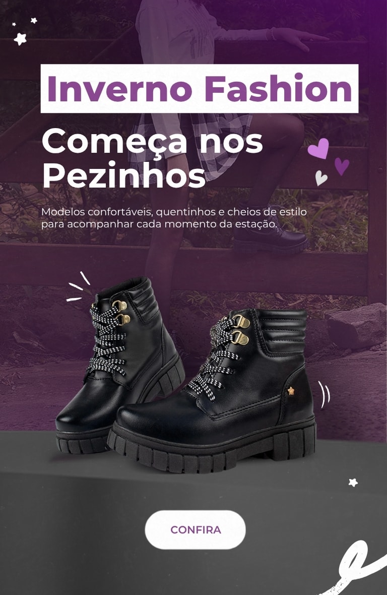 Botas e Coturnos Infantis Femininos | Menina Fashion