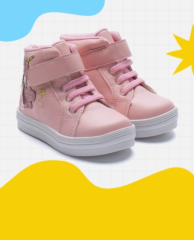 Tênis infantil feminino Menina Fashion para aprender e ir à escola com conforto no dia a dia