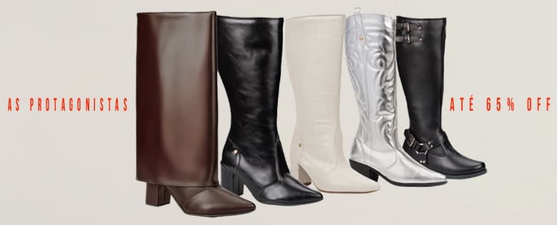 Coleção As Protagonistas | Botas Femininas com até 65% OFF