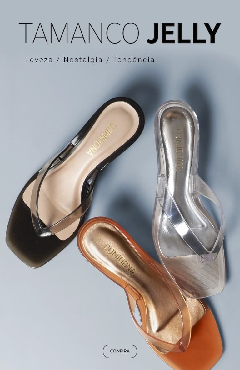Tamanco Jelly Transparente: Tendência e Leveza | Domidona