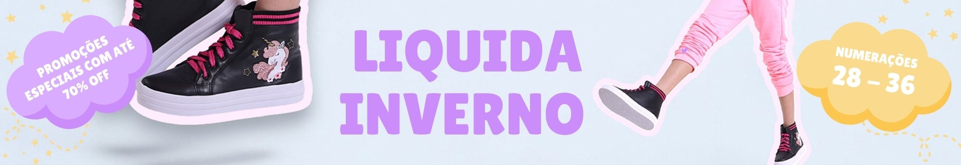 Liquida de Inverno Menina Fashion 