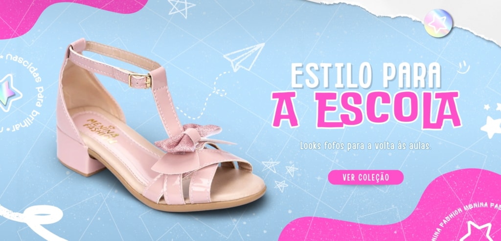 Menina Fashion | Estilo para a Escola – Calçados Infantis com desconto