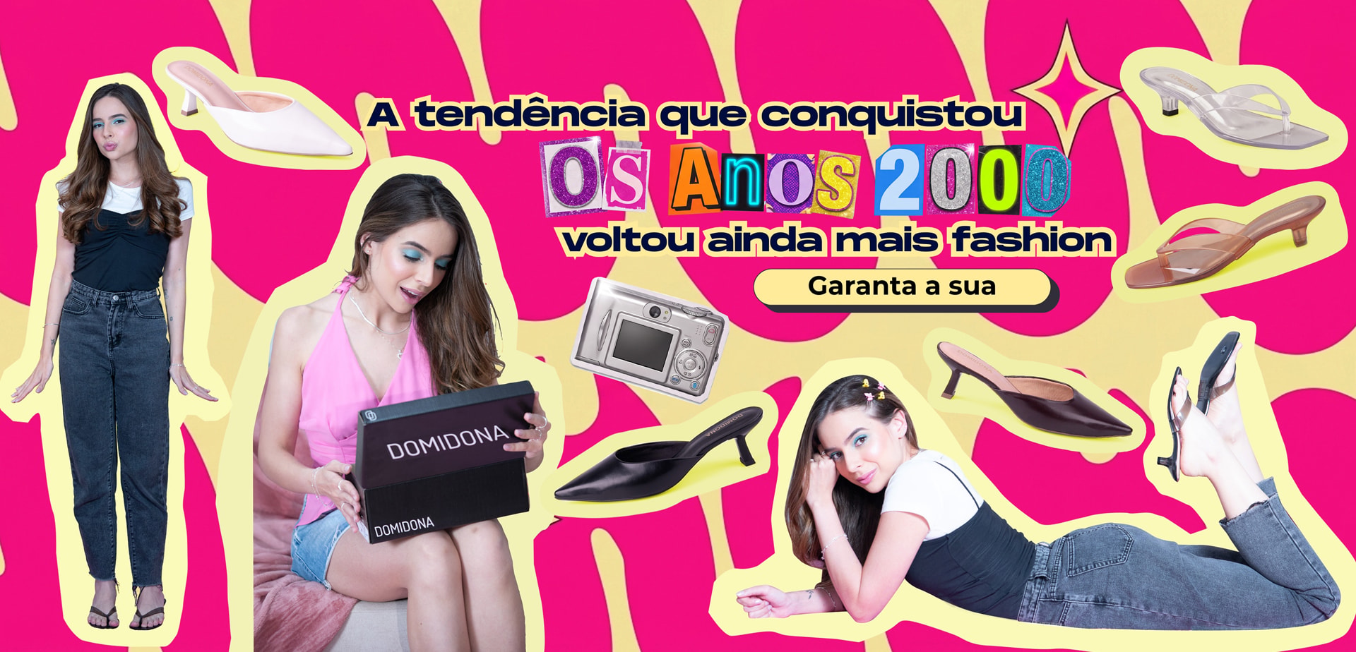 Sapatos Anos 2000 Femininos Tendência | Domidona