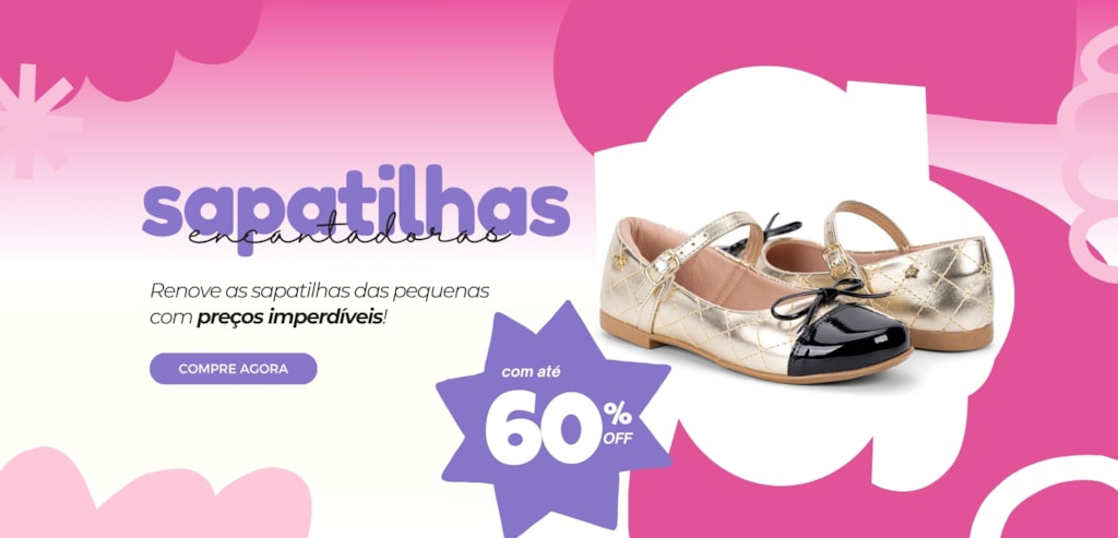 Banner menina fashion sapatilhas
