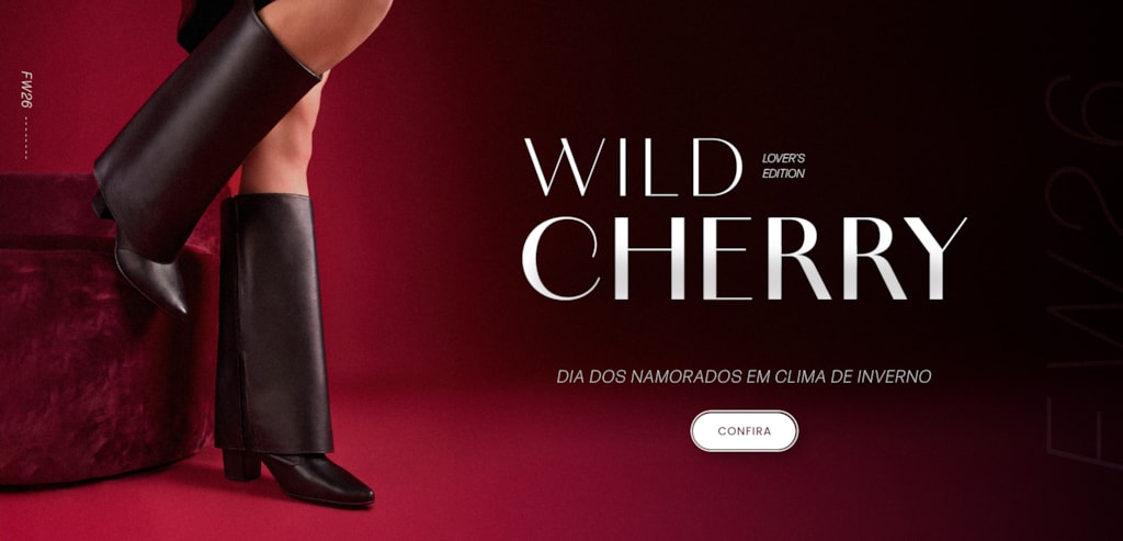 Dia dos Namorados Domidona | Botas Femininas Wild Cherry