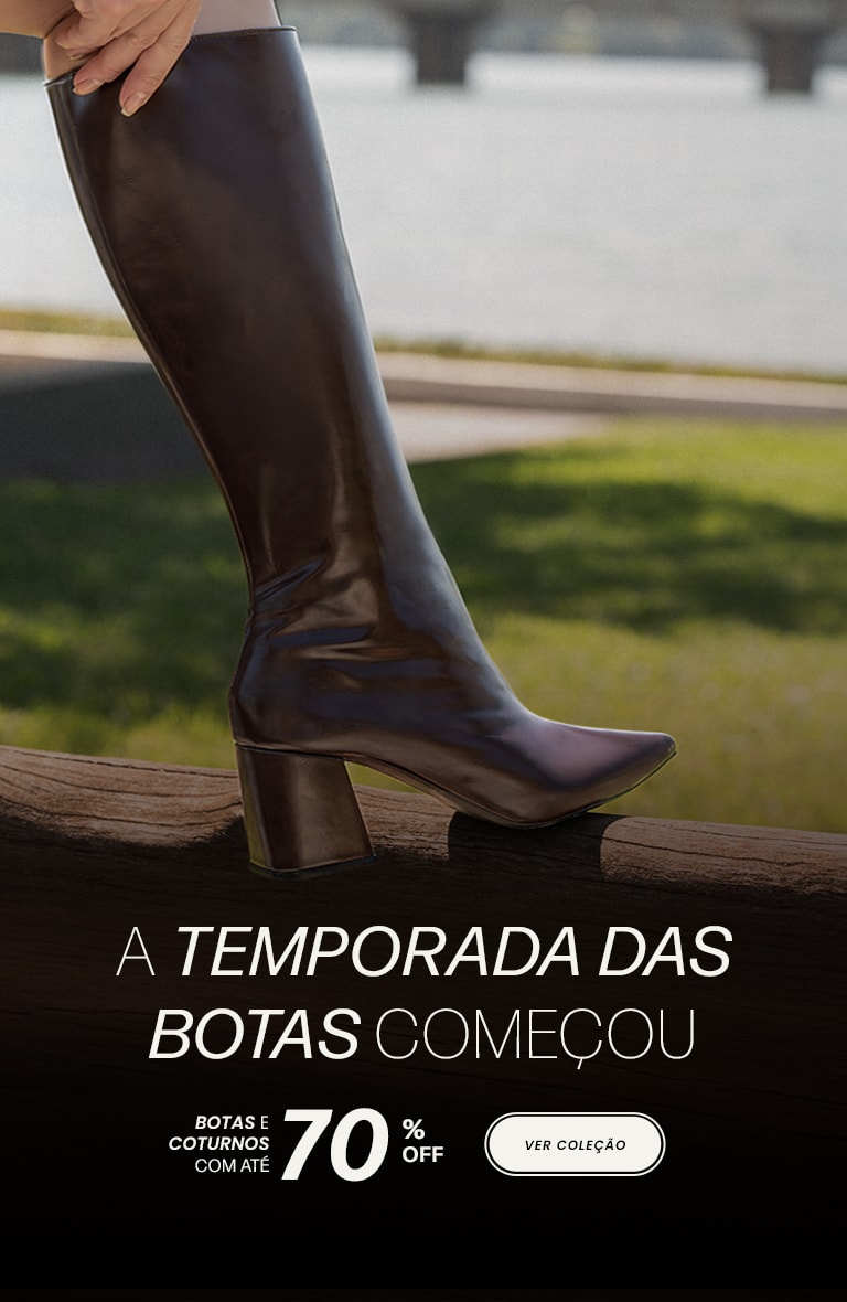 Temporada de Botas: até 70% OFF em Modelos Femininos