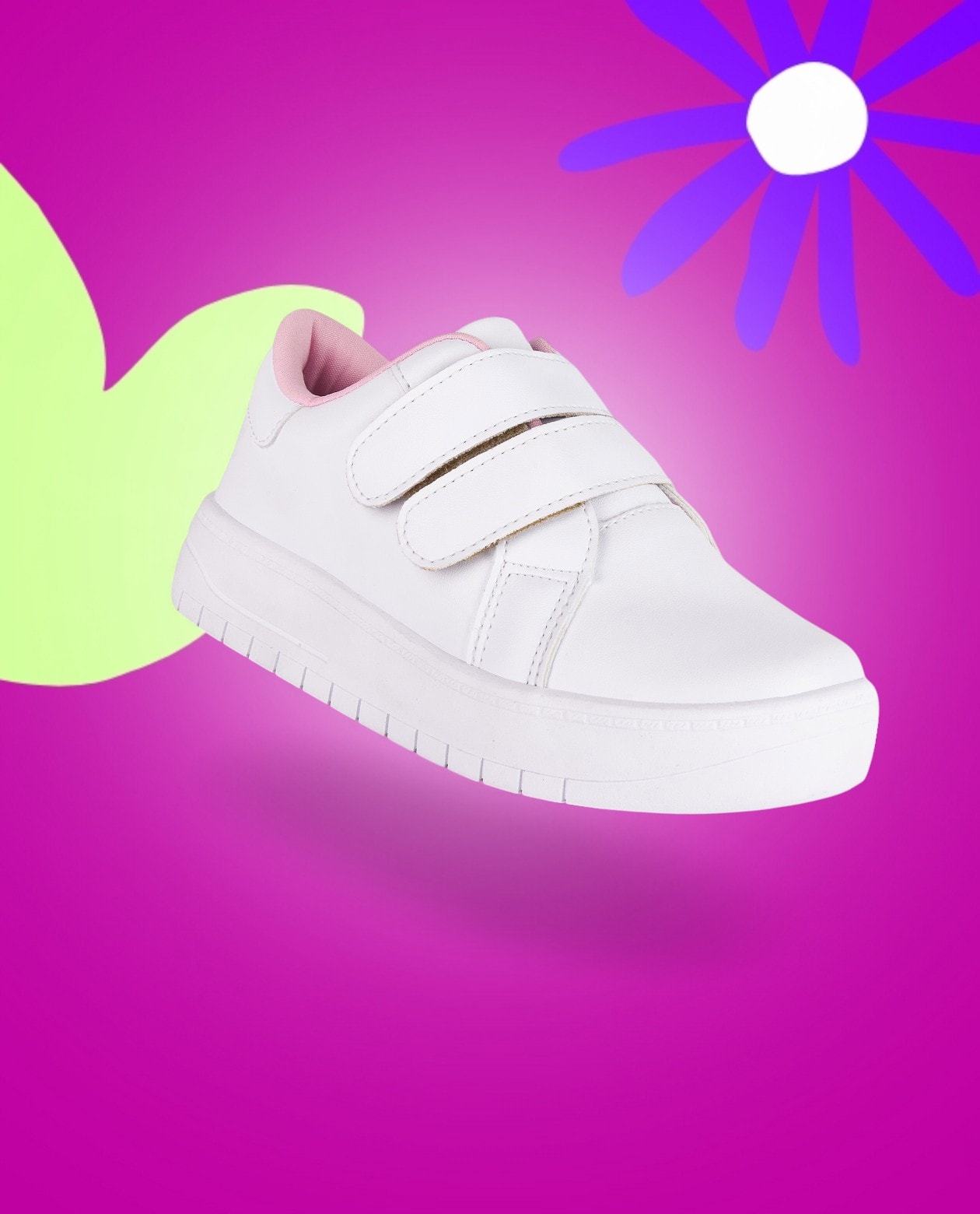 Tênis infantil Menina Fashion com duas tiras de velcro – praticidade e conforto para brincar no inverno