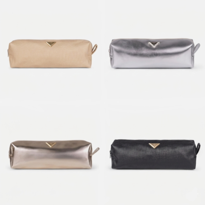 Bolsa Nécessaire Trama Natural Feminina Média Viagem Toque Artesanal