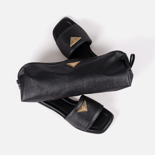 Bolsa Nécessaire Trama Natural Feminina Média Viagem Toque Artesanal