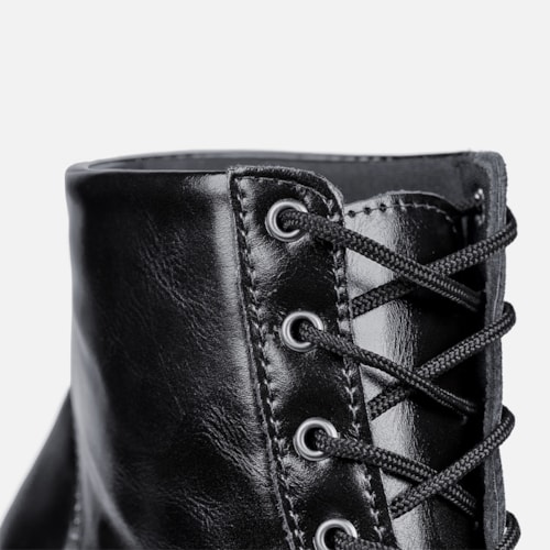 Bota Feminina Cano Curto Bico Fino Salto Grosso Confortável Preta