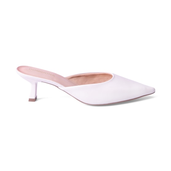 Mule Feminino Salto Taça Bico Fino Elegante 128.06