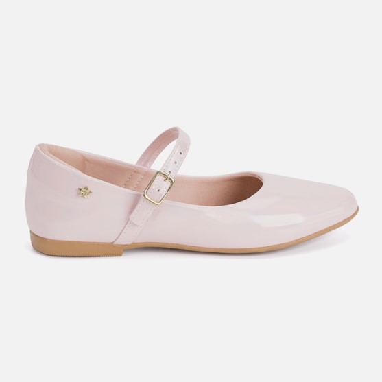 Sapatilha Infantil Menina Estilo Boneca Bico Fino Rose