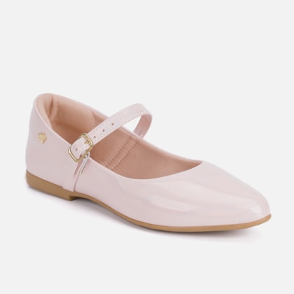 Segunda imagem do produto Sapatilha Infantil Menina Estilo Boneca Bico Fino Rose