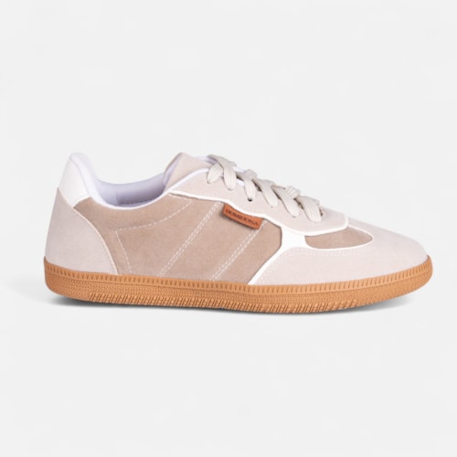 Tênis Cinza Feminino Domidona Estilo Streetwear Cano Baixo Casual