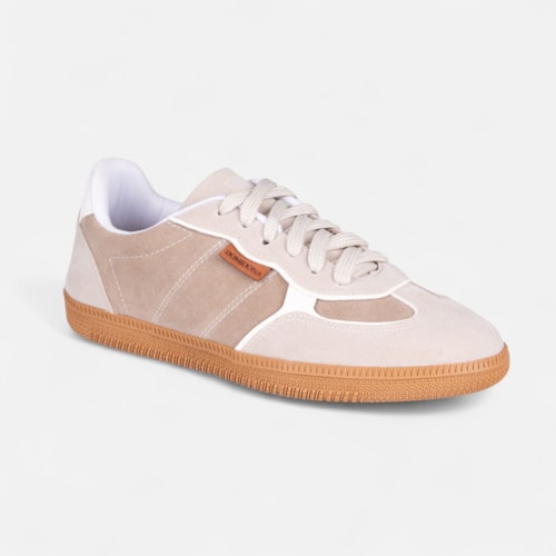 Tênis Cinza Feminino Domidona Estilo Streetwear Cano Baixo Casual