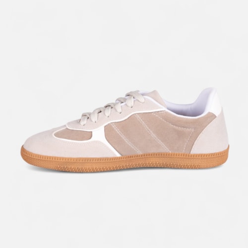 Tênis Cinza Feminino Domidona Estilo Streetwear Cano Baixo Casual