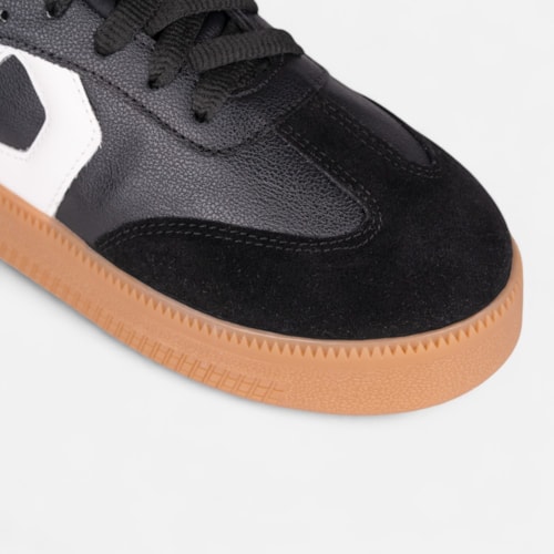 Tênis Domidona Preto Feminino Street Urbano Cano Baixo Sola Alta