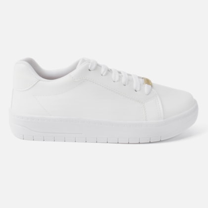 Tênis Feminino Casual Cano Curto Confortável Estiloso Domidona Branco