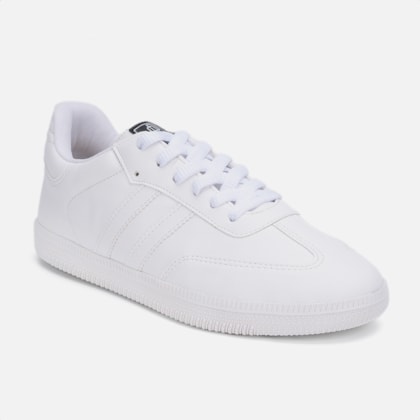 Segunda imagem do produto Tênis Feminino Casual Samba Old Vintage Cano Baixo Confortável Branco
