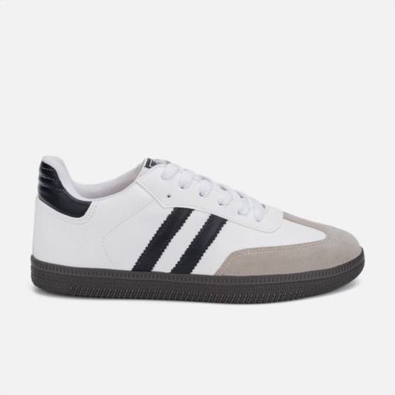 Tênis Feminino Casual Samba Old Vintage Cano Baixo Confortável Branco Granito