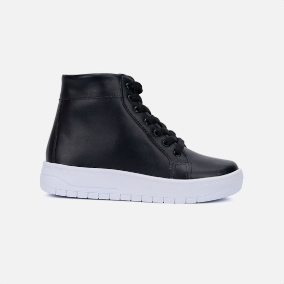 Tênis Infantil Preto Casual Menina Fashion Cano Alto