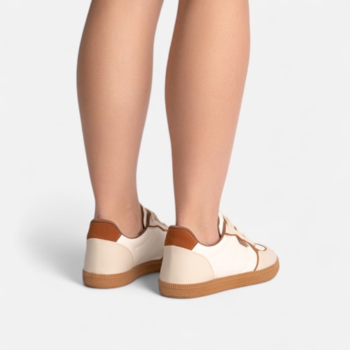 Tênis Off White Feminino Domidona Estilo Streetwear Cano Baixo Casual