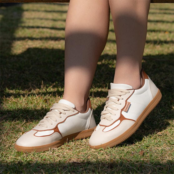 Segunda imagem do produto Tênis Off White Feminino Domidona Estilo Streetwear Cano Baixo Casual