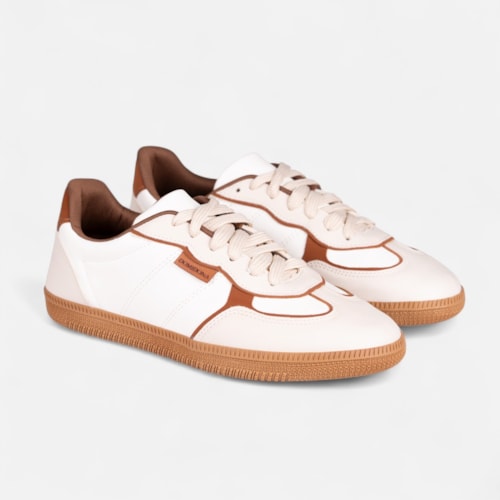 Tênis Off White Feminino Domidona Estilo Streetwear Cano Baixo Casual