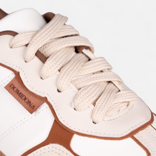 Tênis Off White Feminino Domidona Estilo Streetwear Cano Baixo Casual