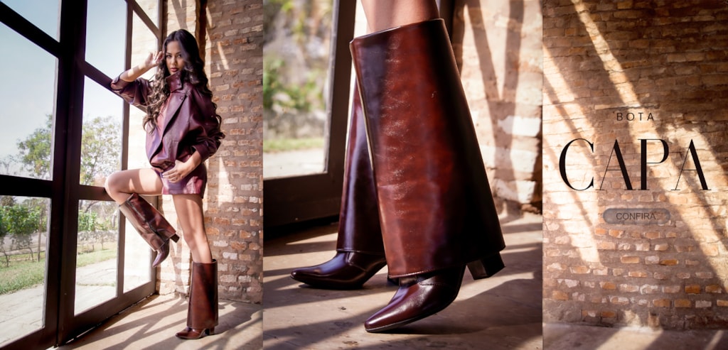 Bota Capa Marrom Feminina Domidona | Coleção Winter Wine