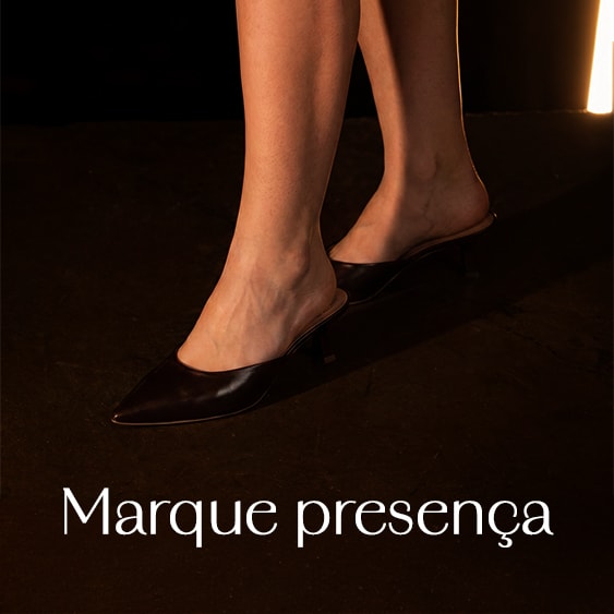 Mule feminino salto taça marrom