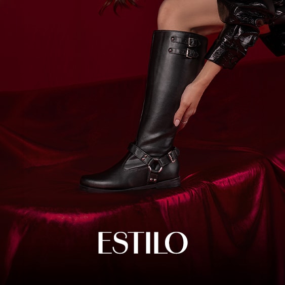 Bota Biker Cano Alto Longo