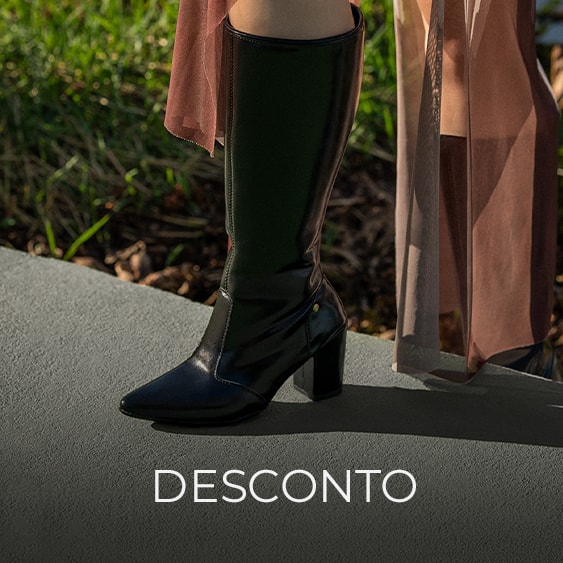 Bota social cano longo