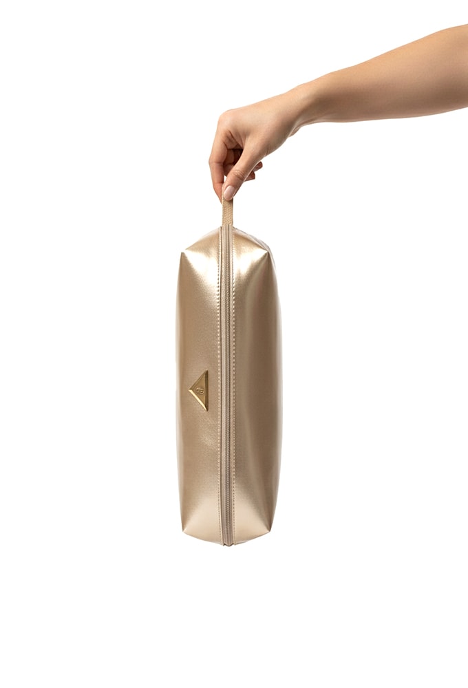 Bolsa Nécessaire Dourada Domidona.