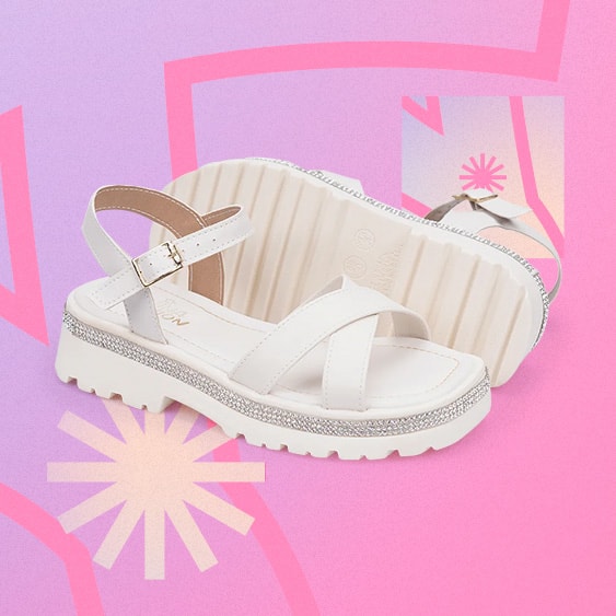 Sandália Infantil Off White