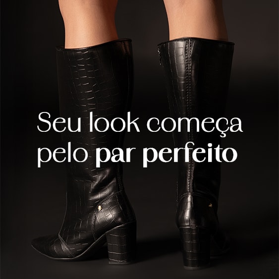 Bota Cano Longo Animal Print